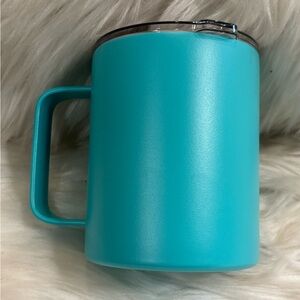 Turquoise Insulated Mug with Lid NIB